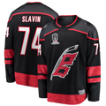 Kdoa C.Hurricanes #74 Jaccob Slavin Black 2026 Stanley Cup Champions Home Breakaway Stitched Jerseys