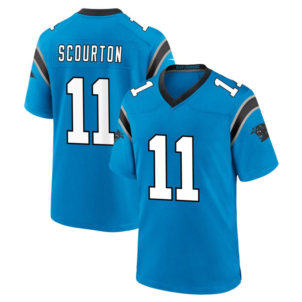 Kdoa C.Panthers #11 Nic Scourton Player Blue Home Game Stitched Jerseys