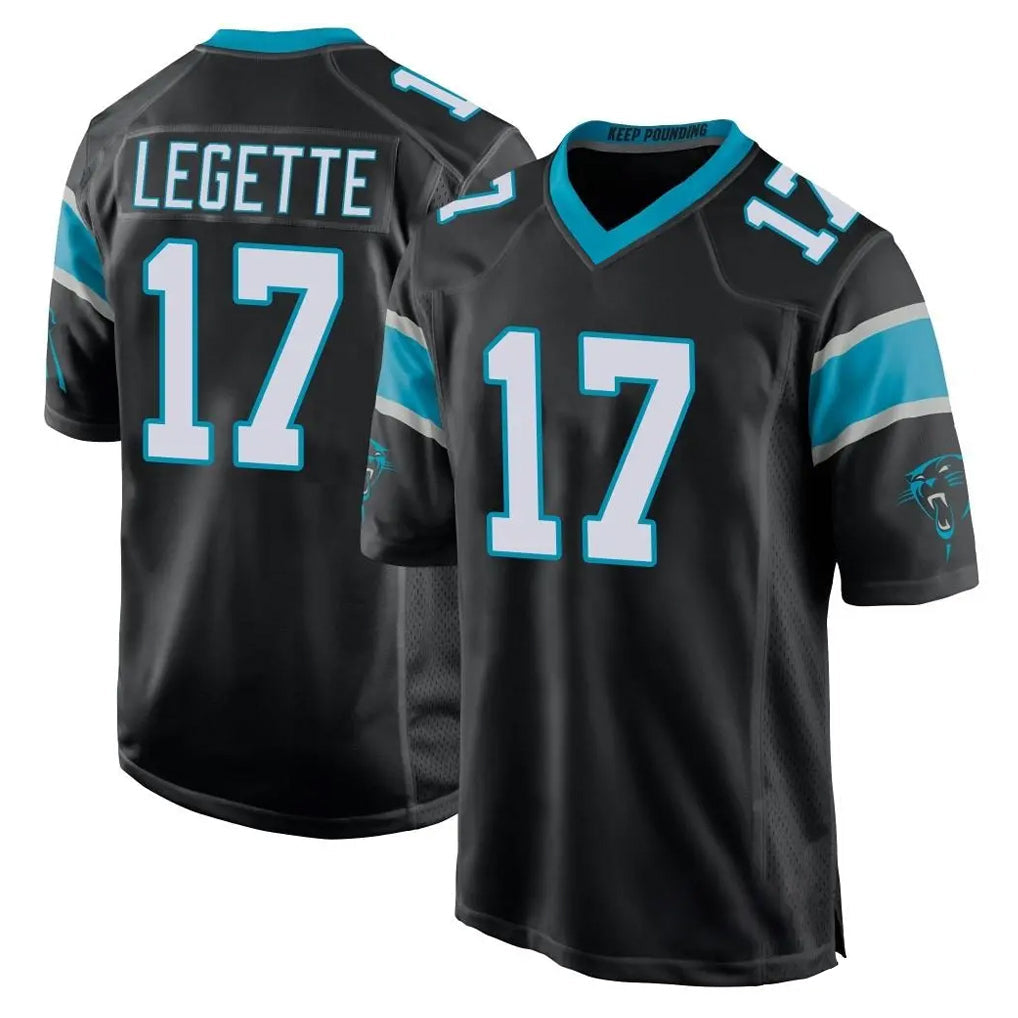 Kdoa C.Panthers #17 Xavier Legette Player Black Game Stitched Jerseys