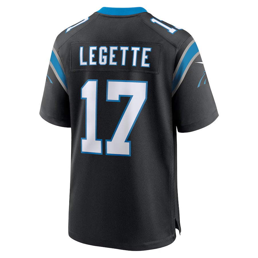 Kdoa C.Panthers #17 Xavier Legette Player Black Home Game Stitched Jerseys