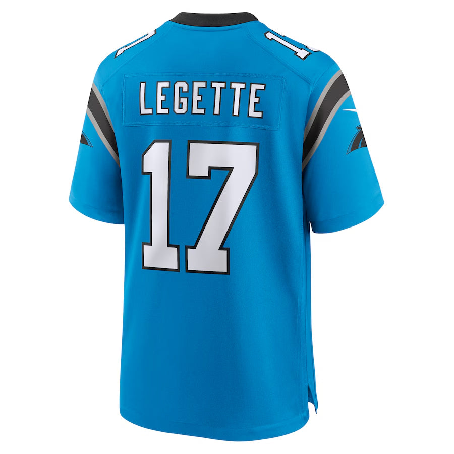 Kdoa C.Panthers #17 Xavier Legette Player Blue Home Game Stitched Jerseys