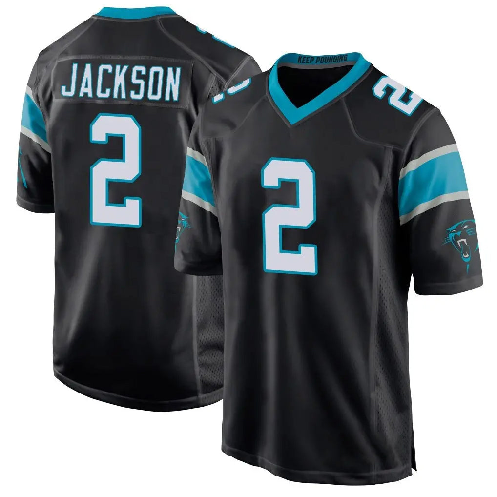 Kdoa C.Panthers #2 Mike Jackson Player Black Game Stitched Jerseys