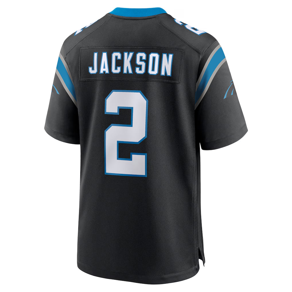 Kdoa C.Panthers #2 Mike Jackson Player Black Home Game Stitched Jerseys