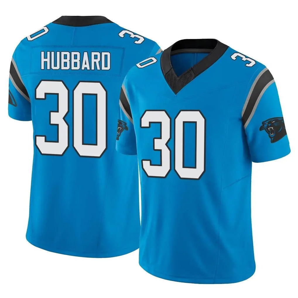 Kdoa C.Panthers #30 Chuba Hubbard Player Blue Vapor F.U.S.E. Limited Home Game Stitched Jerseys
