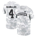 Kdoa C.Panthers #4 Tetairoa McMillan Player Arctic Camo Salute to Service T-Shirt Hoodies Stitched Jerseys