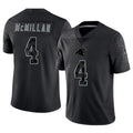 Kdoa C.Panthers #4 Tetairoa McMillan Player Black REFLECTIVE Limited Stitched Jerseys