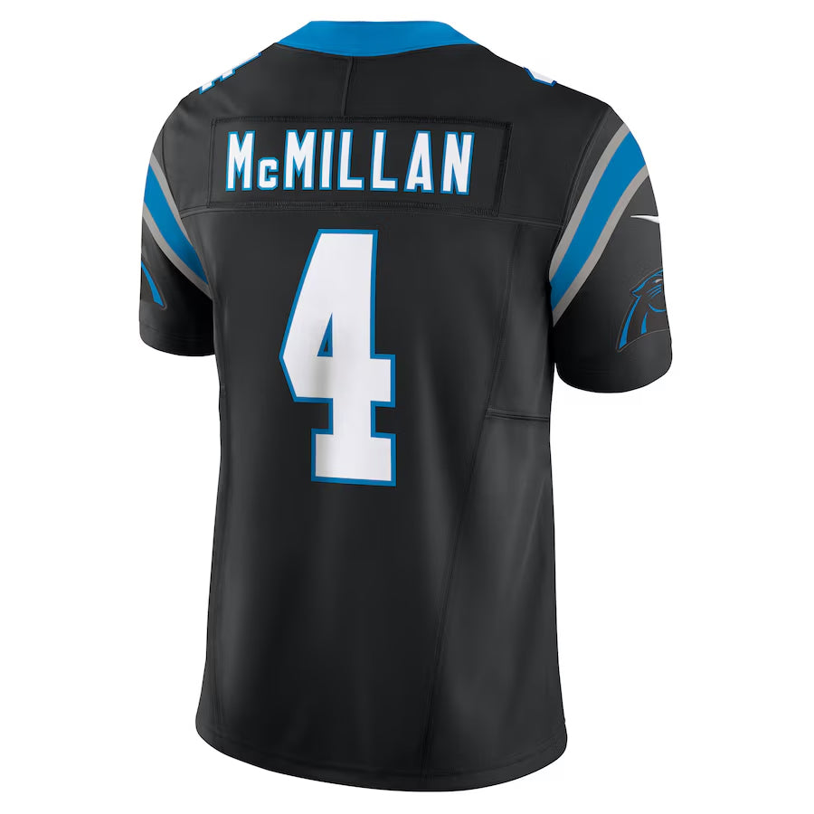Kdoa C.Panthers #4 Tetairoa McMillan Player Black Vapor F.U.S.E. Limited Stitched Jerseys