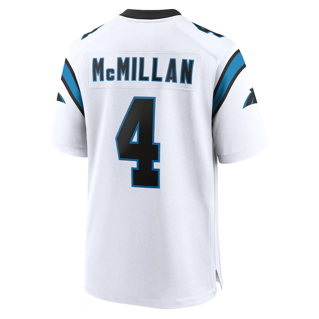 Kdoa C.Panthers #4 Tetairoa McMillan Player White Home Game Stitched Jerseys