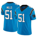 Kdoa C.Panthers #51 Sam Mills Player Blue Vapor F.U.S.E. Limited Home Game Stitched Jerseys