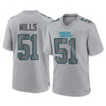 Kdoa C.Panthers #51 Sam Mills Player Gray Atmosphere Fashion Game Stitched Jerseys