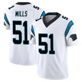 Kdoa C.Panthers #51 Sam Mills Player White Vapor F.U.S.E. Limited Home Game Stitched Jerseys