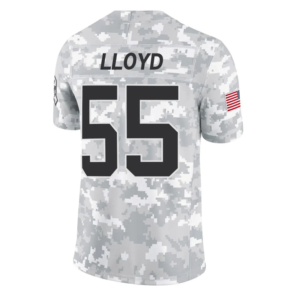 Kdoa C.Panthers #55 Devin Lloyd Player Arctic Camo Salute to Service Limited Game Stitched Jerseys