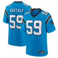 Kdoa C.Panthers #59 Luke Kuechly Blue Retired Player Game Jersey Stitched American Stitched Jerseys