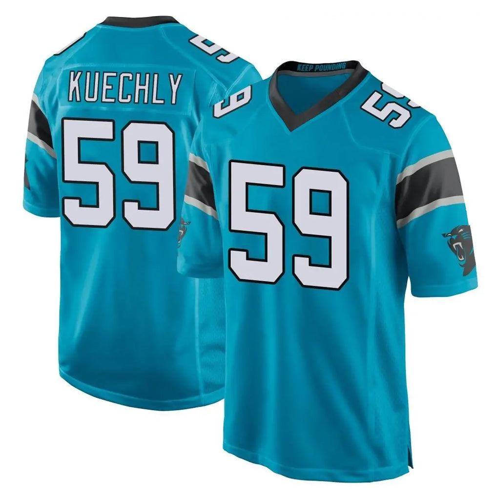 Kdoa C.Panthers #59 Luke Kuechly Player Blue Game Stitched Jerseys