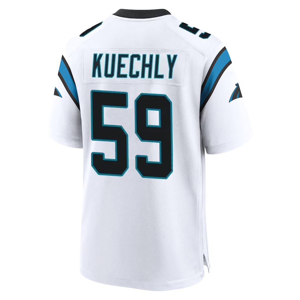 Kdoa C.Panthers #59 Luke Kuechly Player White Home Game Stitched Jerseys