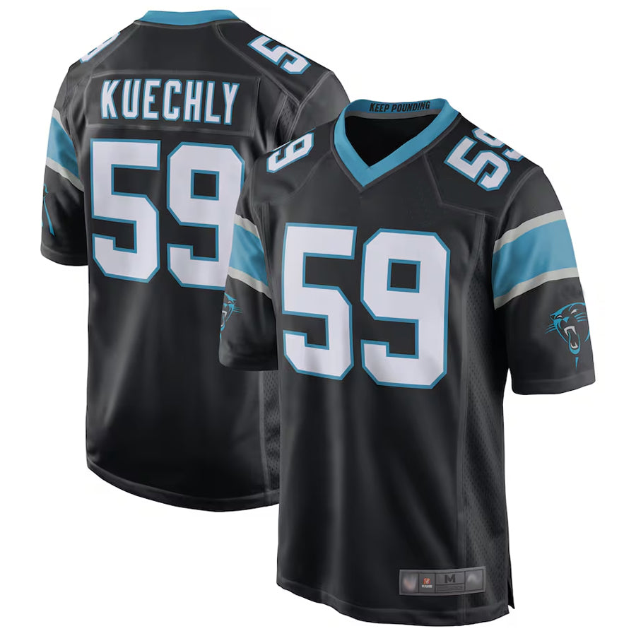 Kdoa C.Panthers #59 Luke Kuechly Player b`Black Home Game Stitched Jerseys