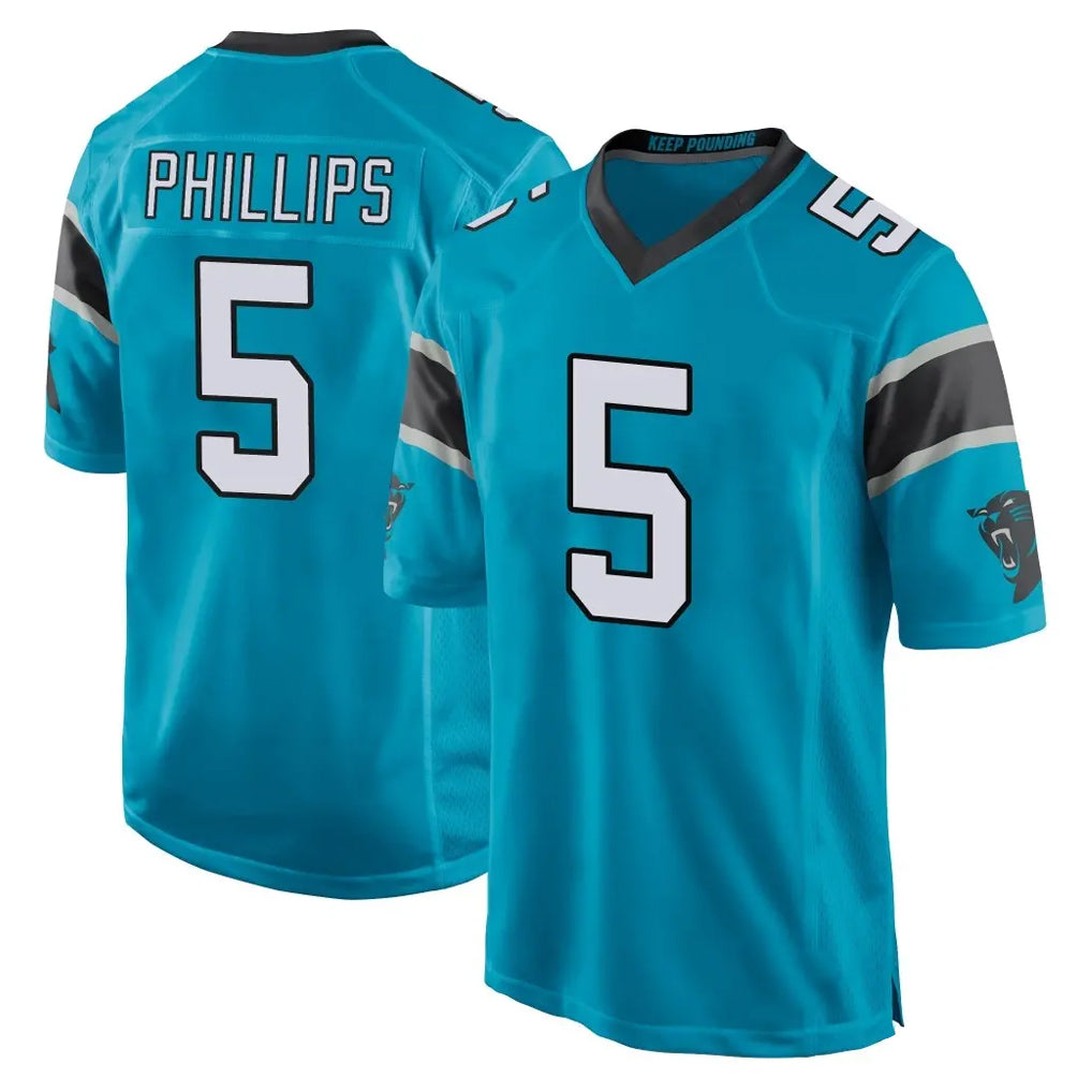 Kdoa C.Panthers #5 Jaelan Phillips Player Blue Game Stitched Jerseys