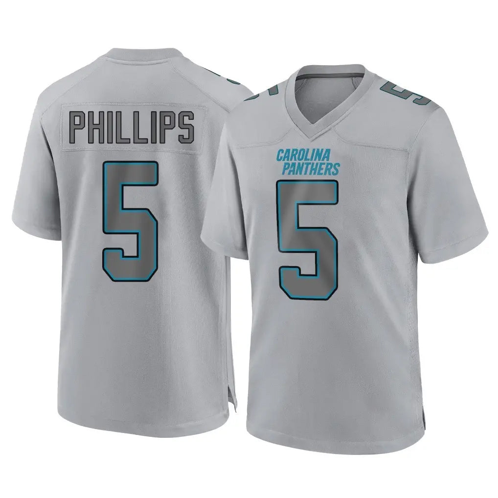 Kdoa C.Panthers #5 Jaelan Phillips Player Gray Atmosphere Fashion Game Stitched Jerseys