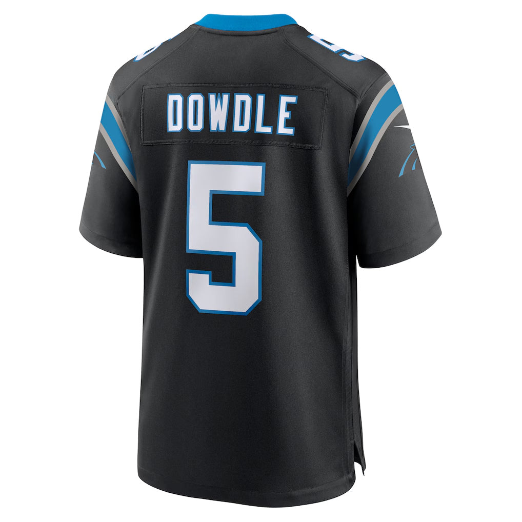 Kdoa C.Panthers #5 Rico Dowdle Player Black Home Game Stitched Jerseys