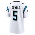 Kdoa C.Panthers #5 Rico Dowdle Player White Home Game Stitched Jerseys