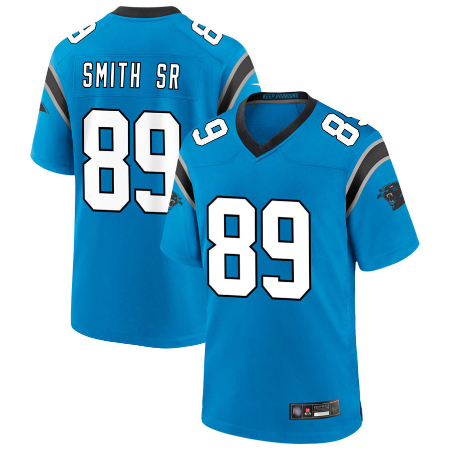 Kdoa C.Panthers #89 Steve Smith Sr Player Blue Home Game Stitched Jerseys