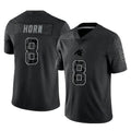 Kdoa C.Panthers #8 Jaycee Horn Player Black Limited Reflective Game Stitched Jerseys