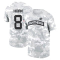 Kdoa C.Panthers #8 Jaycee Horn Player Salute to Service Hoodies & T-Shirts Stitched Jerseys