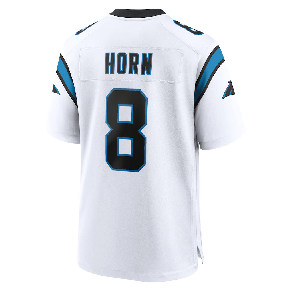 Kdoa C.Panthers #8 Jaycee Horn Player White Home Game Stitched Jerseys