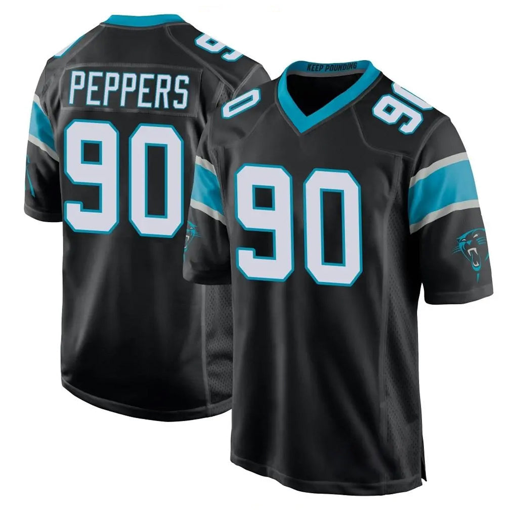 Kdoa C.Panthers #90 Julius Peppers Player Black Game Stitched Jerseys