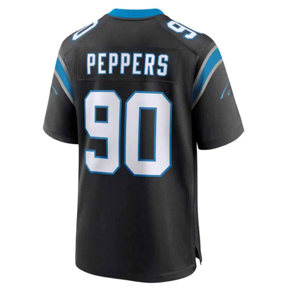 Kdoa C.Panthers #90 Julius Peppers Player Black Home Game Stitched Jerseys
