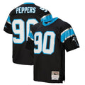 Kdoa C.Panthers #90 Julius Peppers Player Black Mitchell & Ness Legacy Replica Stitched Jerseys