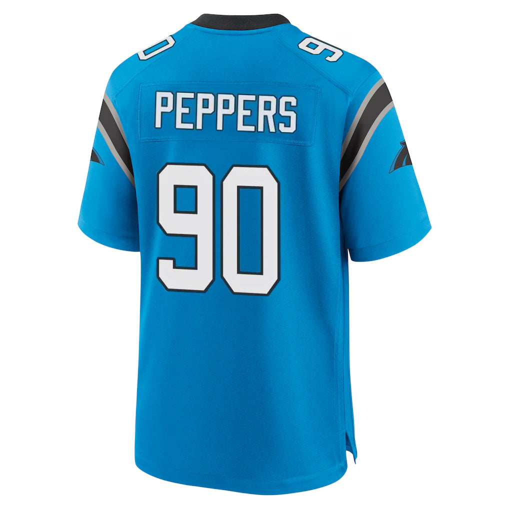 Kdoa C.Panthers #90 Julius Peppers Player Blue Home Game Stitched Jerseys