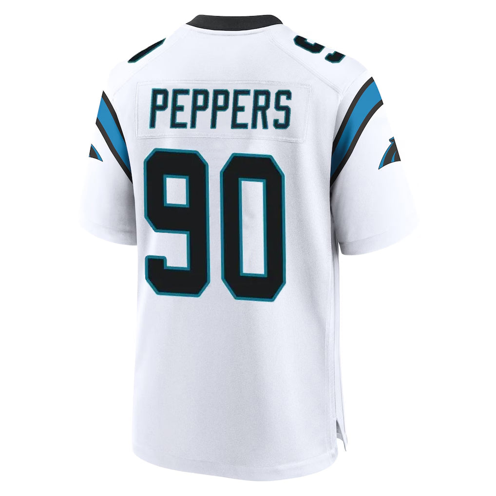 Kdoa C.Panthers #90 Julius Peppers Player White Home Game Stitched Jerseys