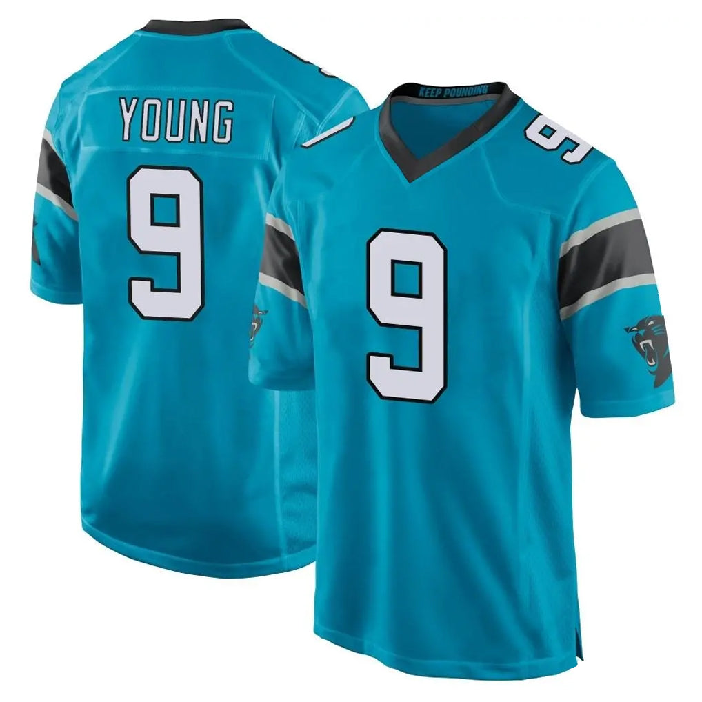 Kdoa C.Panthers #9 Bryce Young Player Blue Game Stitched Jerseys