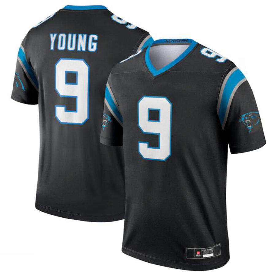 Kdoa C.Panthers #9 Bryce Young Black Legend Jersey American Stitched Jerseys