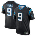 Kdoa C.Panthers #9 Bryce Young Black Legend Jersey American Stitched Jerseys