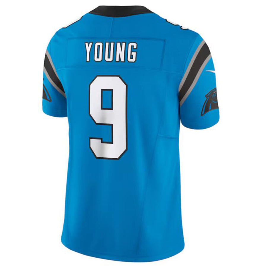 Kdoa C.Panthers #9 Bryce Young Blue Vapor F.U.S.E. Limited Jersey American Stitched Jersey