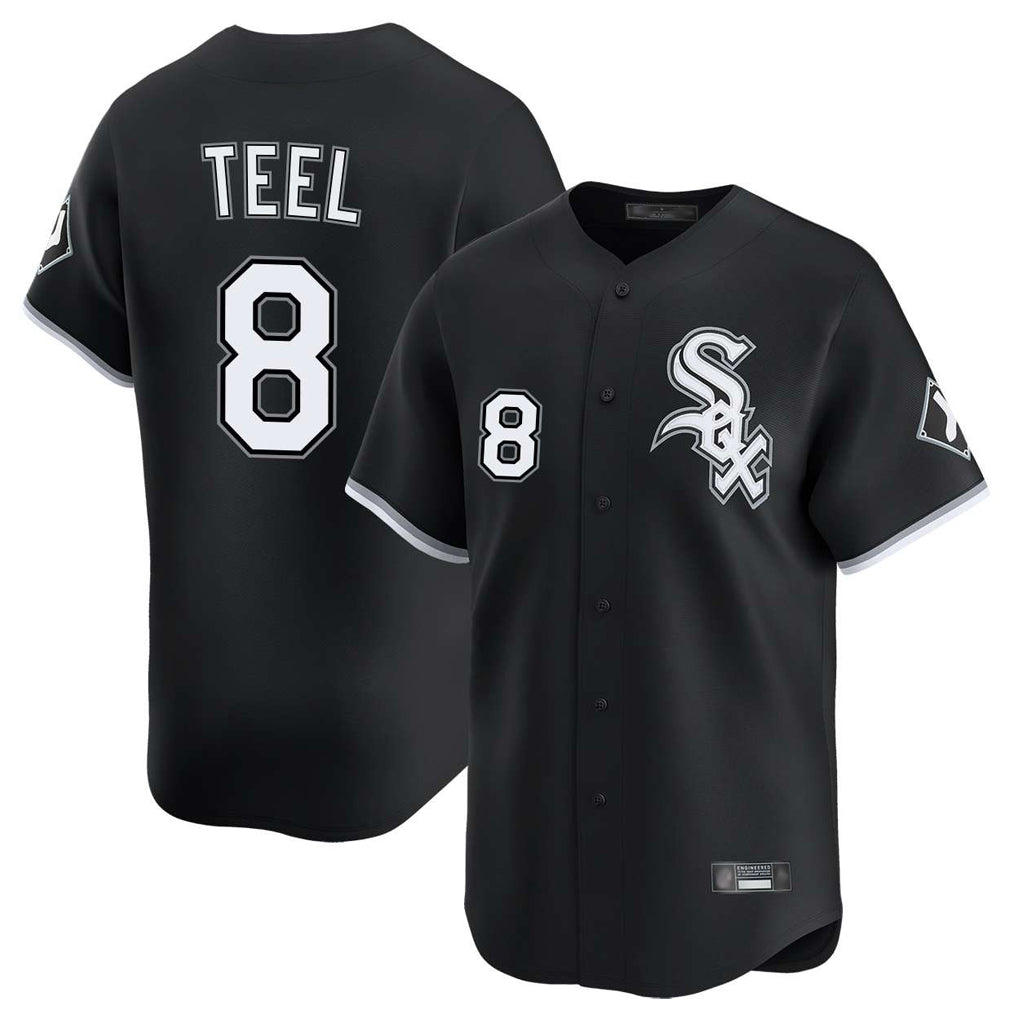 Kdoa C.White Sox #8 Kyle Teel Player Black Limited Home Stitched Jerseys