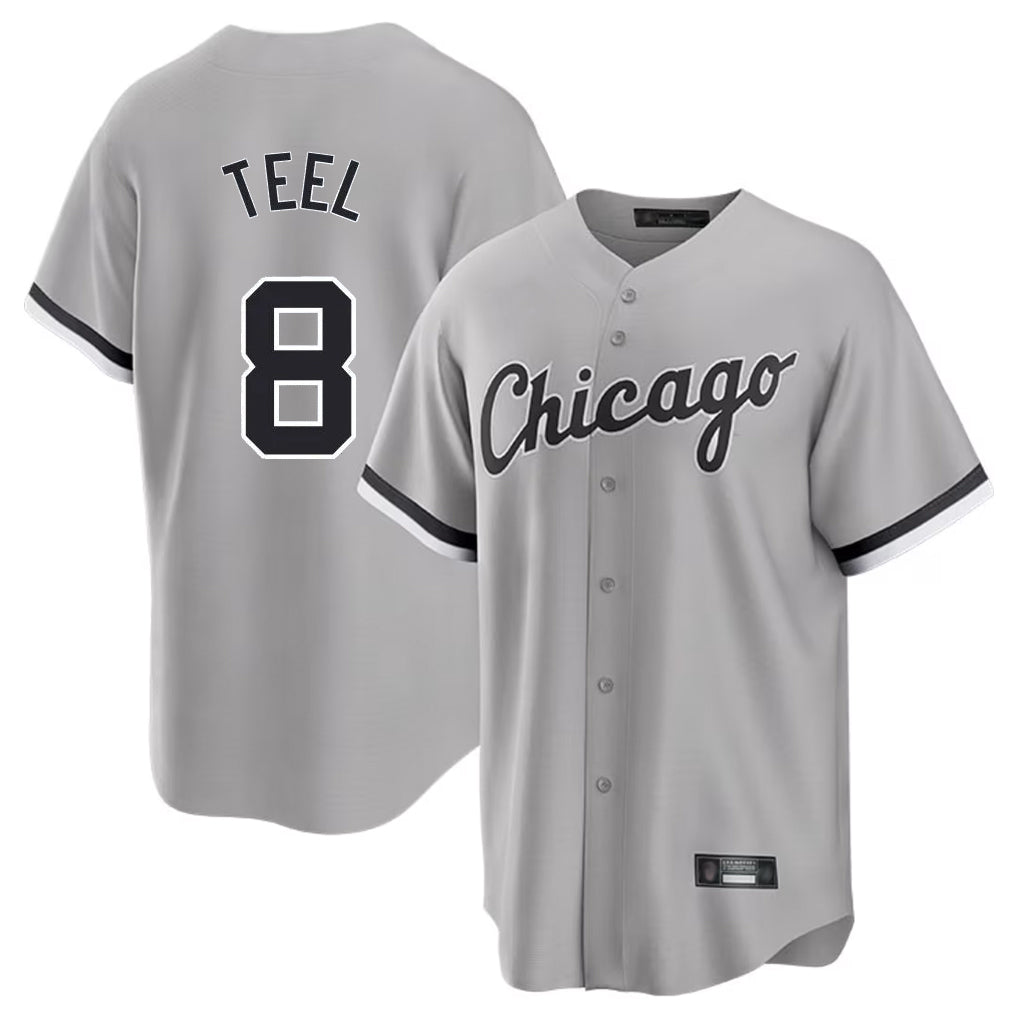 Kdoa C.White Sox #8 Kyle Teel Player Gray Home Game Stitched Jerseys