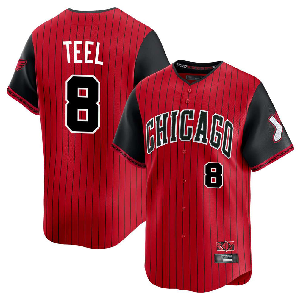 Kdoa C.White Sox #8 Kyle Teel Player Red City Connect Limited Home Stitched Jerseys
