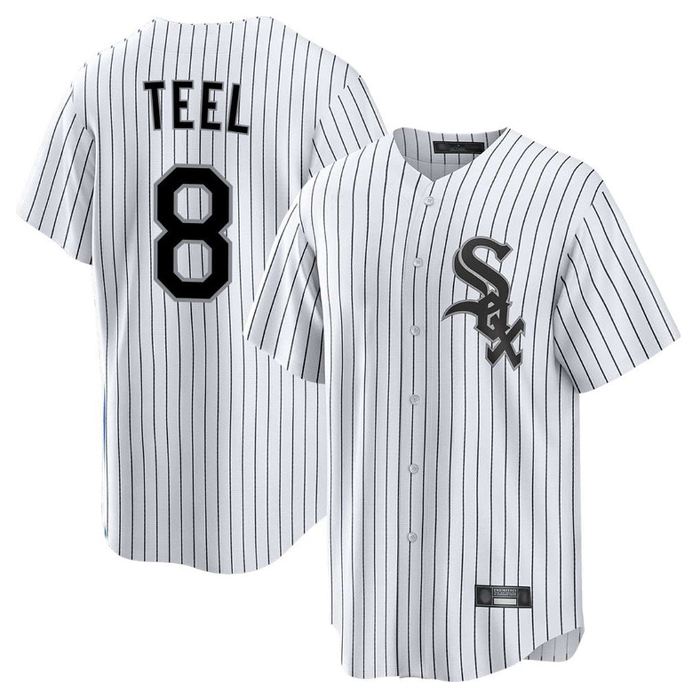 Kdoa C.White Sox #8 Kyle Teel Player White Stripe Home Game Stitched Jerseys