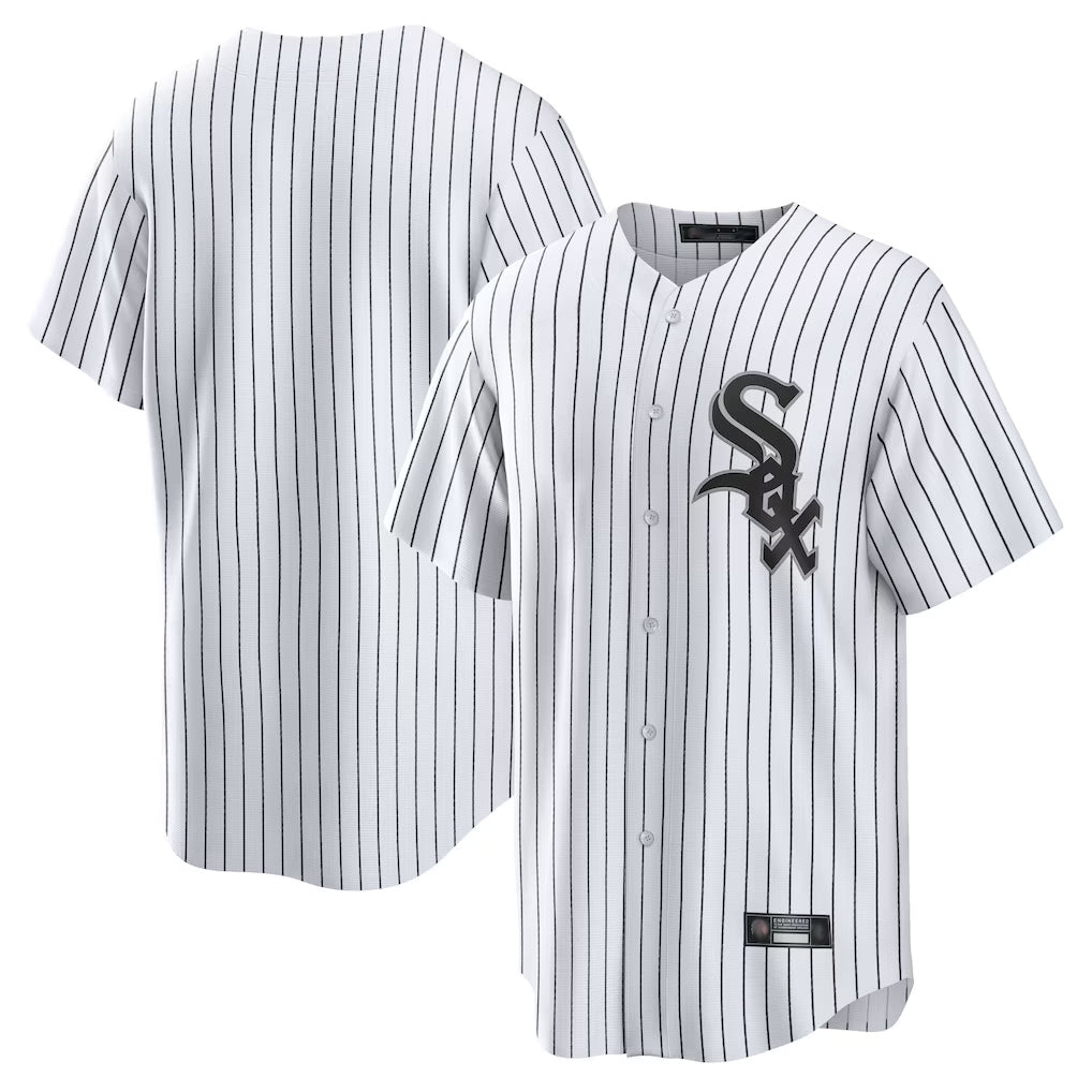 Kdoa C.White Sox ## White Sox Blank Player White Stripe Home Game Stitched Jerseys