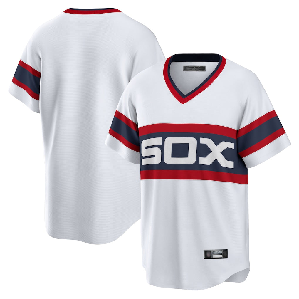 Kdoa C.White Sox ## White Sox Blank Player White T-shirt Home Game Stitched Jerseys