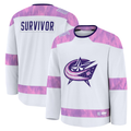 Kdoa CB.Jackets White Hockey Fights Cancer Survivor Practice Jersey