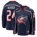 Kdoa CB.Jackets #24 Mathieu Olivier Navy Home Breakaway Jersey