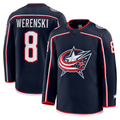 Kdoa CB.Jackets #8 Zach Werenski Navy Home Premium Jersey