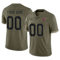 Kdoa Custom A.Cardinals Olive Salute To Service Limited Game Stitched Jerseys
