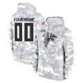 Kdoa Custom A.Falcons Arctic Camo Salute to Service Limited Hoodie Any Name & Numbers Stitched Jerseys