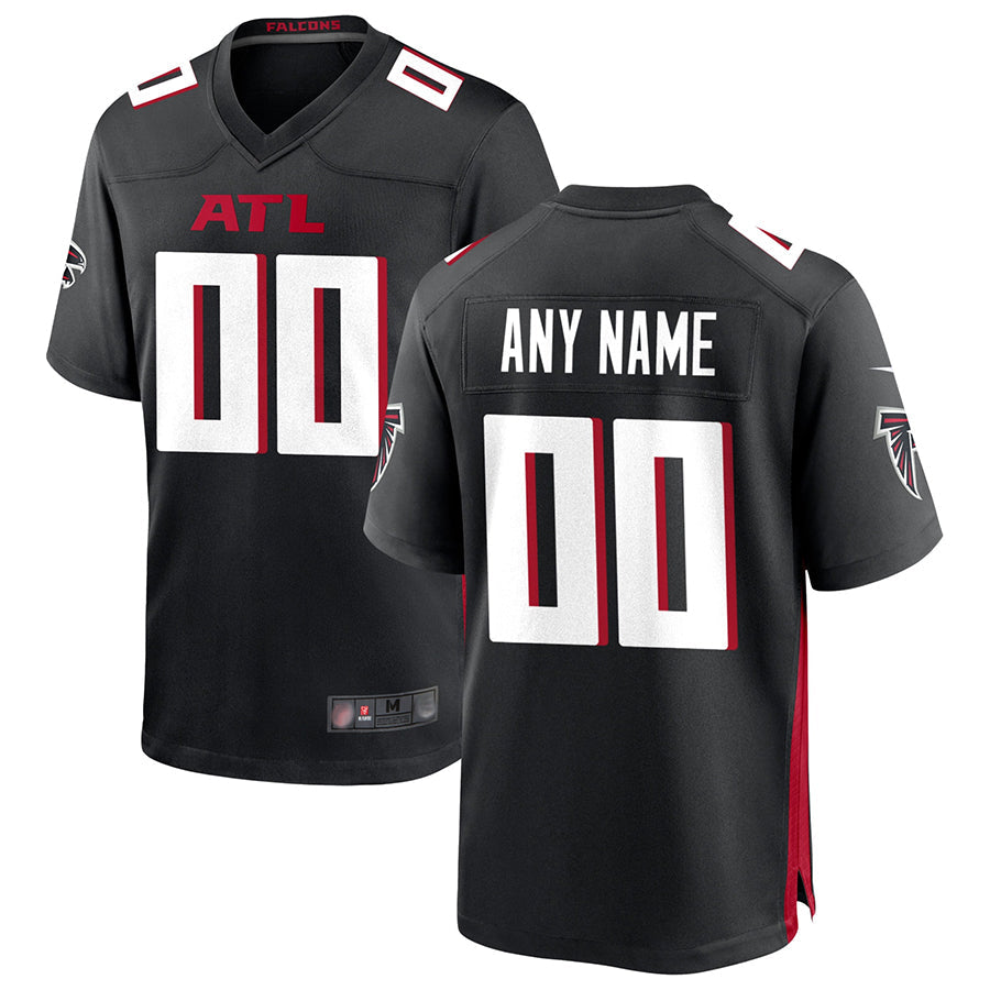Kdoa Custom A.Falcons Black Home Game Stitched Jerseys