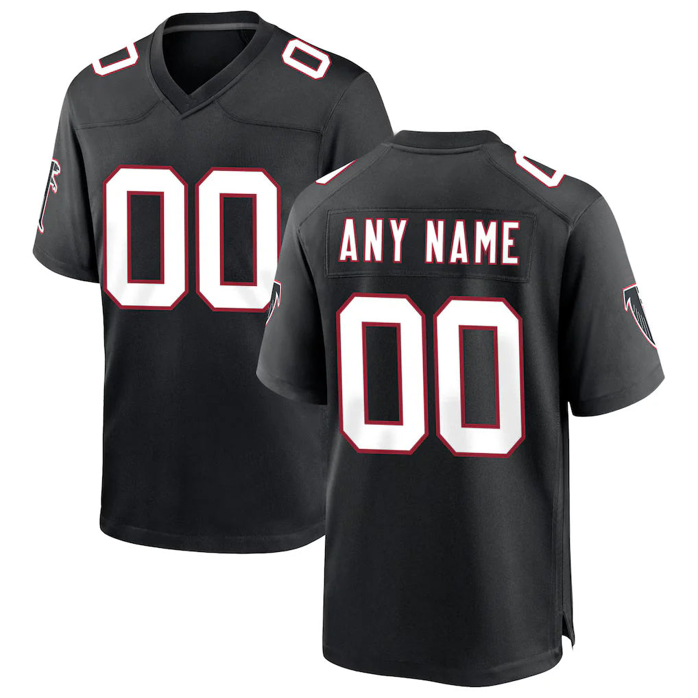 Kdoa Custom A.Falcons Black Throwback Limited Home Game Any Name & Numbers Stitched Jerseys